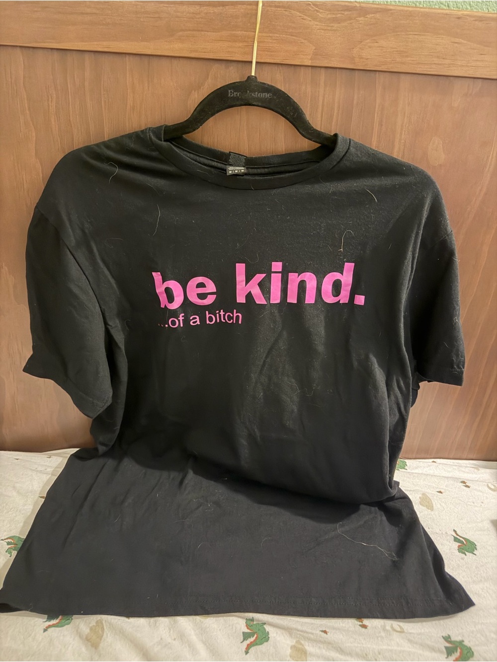 Be Kind Graphic Tee with Pink Text